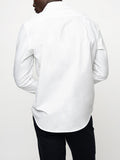 Polo Mens Long Sleeeve Essential Oxford T-Shirt In White