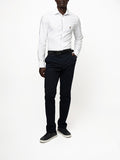 Polo Mens Long Sleeeve Essential Oxford T-Shirt In White