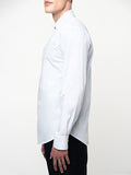 Polo Mens Long Sleeves Micro Dobby Check Shirt White