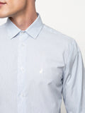 Polo Mens Long Sleeves Micro Dobby Check Shirt White
