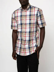 Polo Mens Multi Coloured Check Shirt In Red