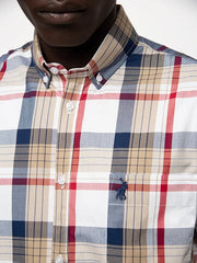 Polo Mens Multi Coloured Check Shirt In Red