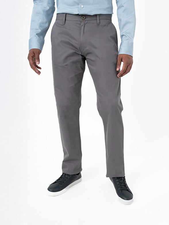Polo mens Essential Straight Leg Chinos In Dark Grey