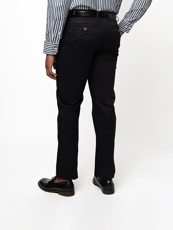 Polo Mens Essentils Relaxed Leg Chino In Black