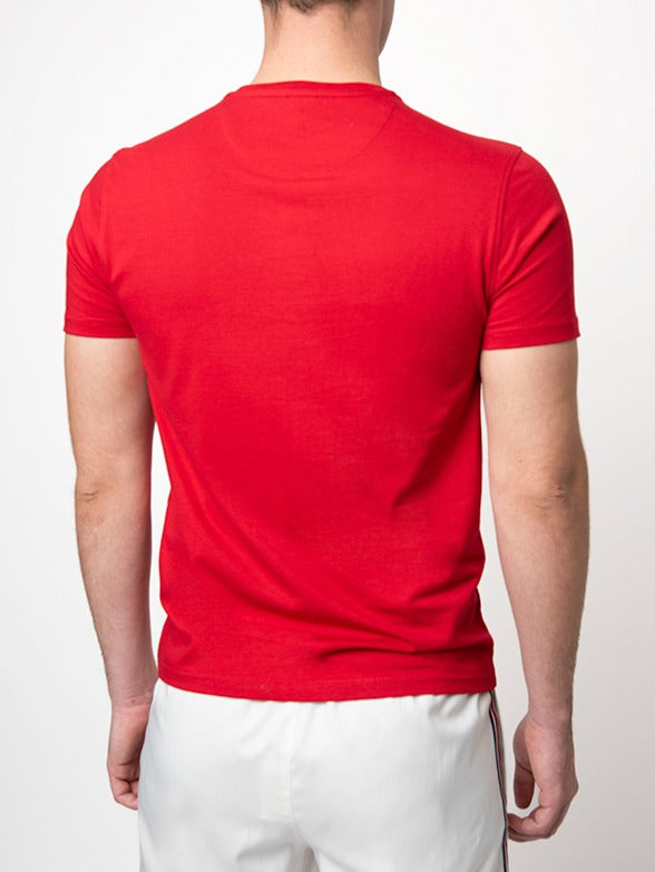 Polo Mens Sport Short Sleeves Tee Red