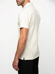 Polo Mens Active Badge Golfer In White