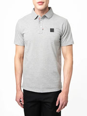 Polo Mens  Active  Badge Golfer In Grey Melange