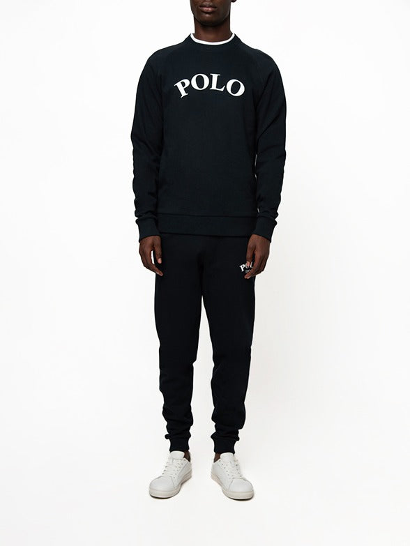 Polo Mens Sport Long Sleeve Sweat Top In Navy