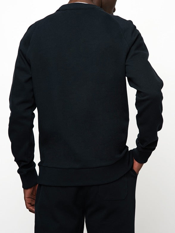 Polo Mens Sport Long Sleeve Sweat Top In Navy
