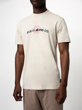 Polo Mens Puff Logo T-Shirt In Off White