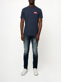 Polo Mens Block Logo T-Shirt In Navy