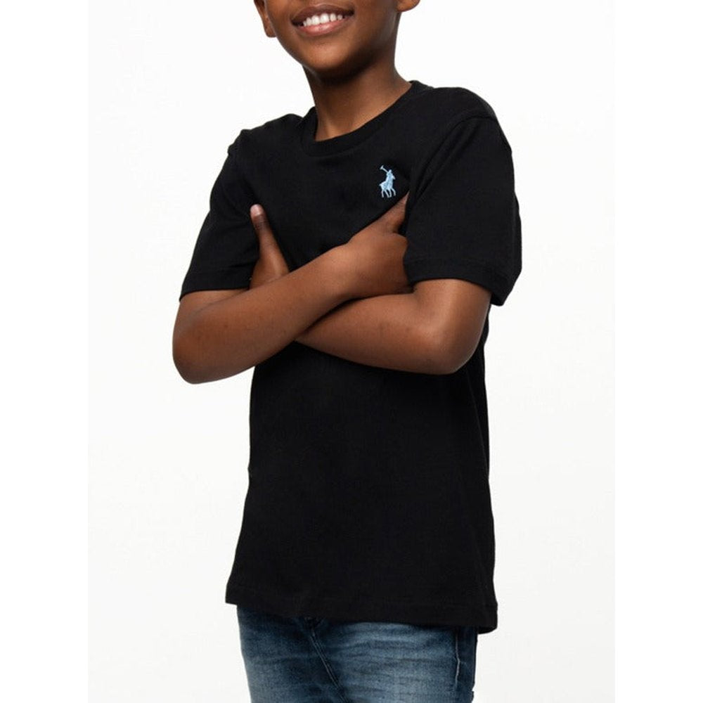 Polo Boys Rick Short Sleeve T-Shirt In Black