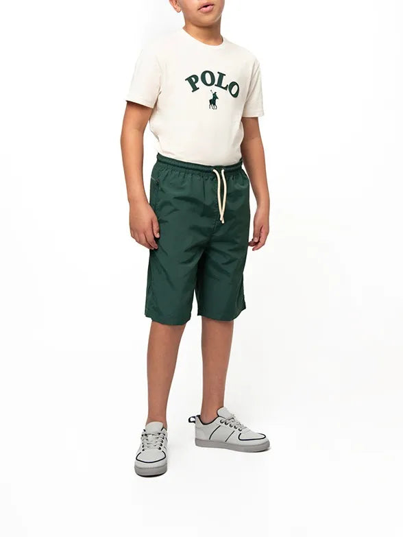 Polo Boys Alistair Applique T-Shirt In Sand
