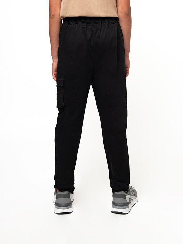 Polo Boys Usher Cargo Pant In Black