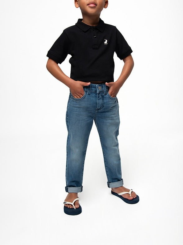 Polo Boys Tom Slim Fit Jeans In Light Wash