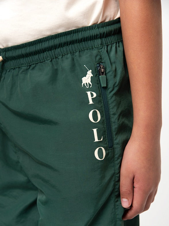 Polo Boys Alex Zip Pocket Short In Green