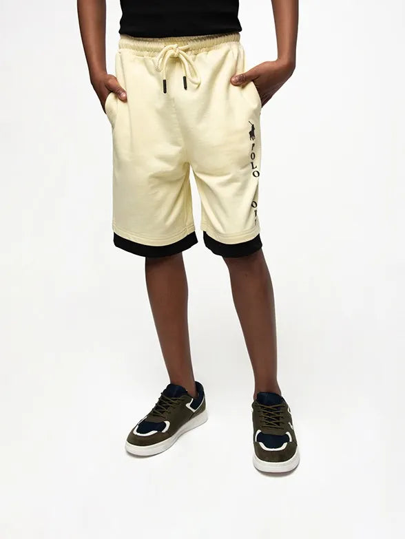 Polo Boys Dave Sport Shorts In Yellow