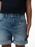 Polo Boys Jake Denim Short In Light Wash