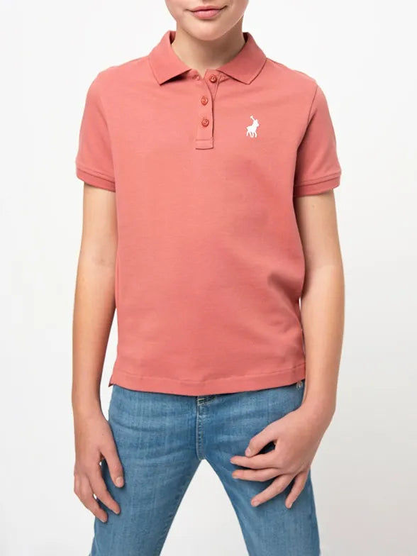 Polo Nina Ss Golfer Coral
