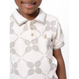 Polo Girls Amy Aop Sport Short Sleeves Golfer In Blush
