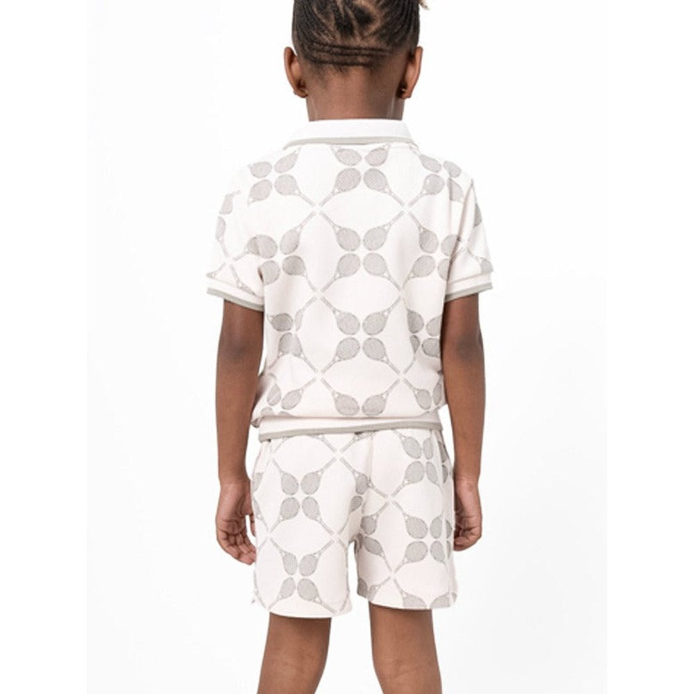 Polo Girls Amy Aop Sport Short Sleeves Golfer In Blush