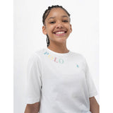 Polo Girls Toni Short Sleeves Blouson T-Shirt In White