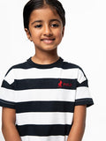 Polo Girls Jade Stripe T-Shirt In Navy