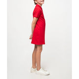 Polo Girls Short Sleeves Dakota Golfer Dress In Red