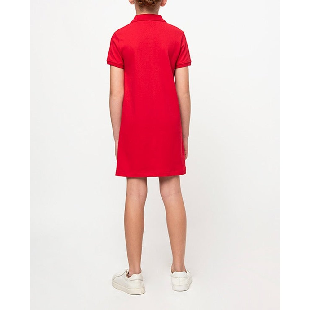Polo Girls Short Sleeves Dakota Golfer Dress In Red