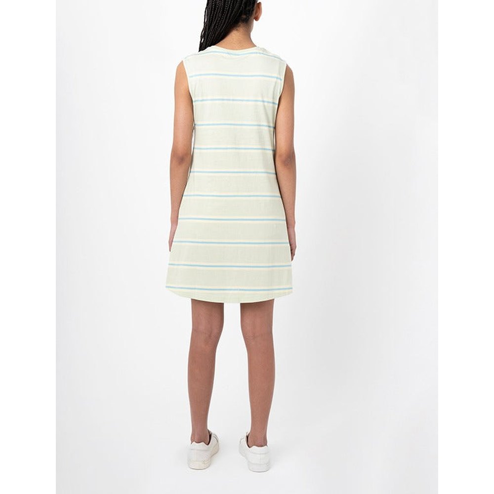 Polo Girls Sleeveless Cristina Striped Dress In Sea Green Multi