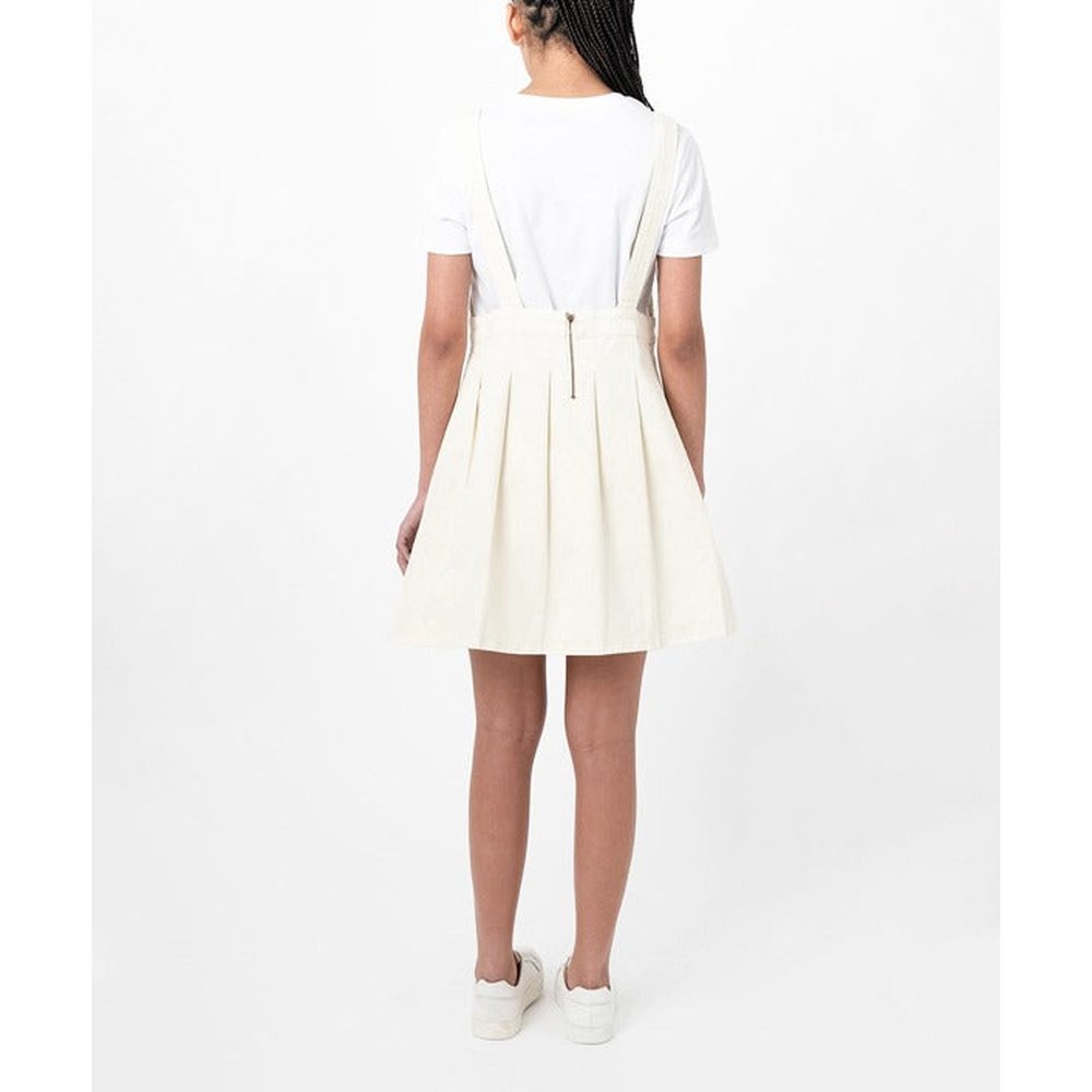 Polo Girls Sleeveless Ariana Pinafore Dress In Off White