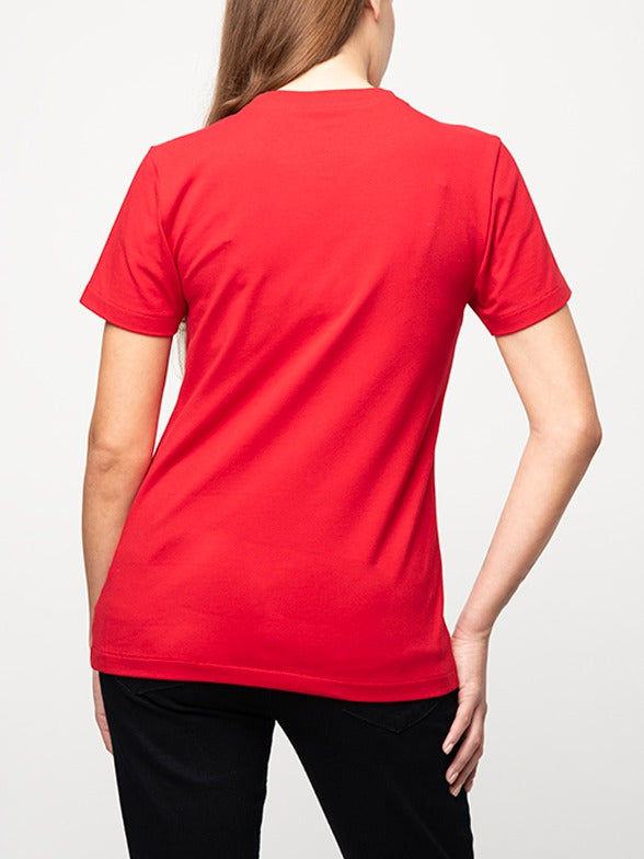 Polo Womens Allie Short Sleeves T-Shirt In Red