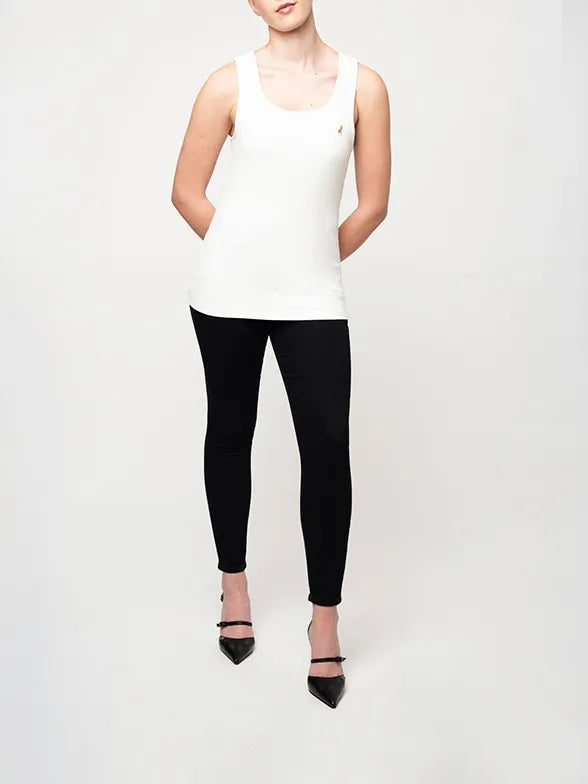 Polo Womens Emma Sl Soft Tank Off White