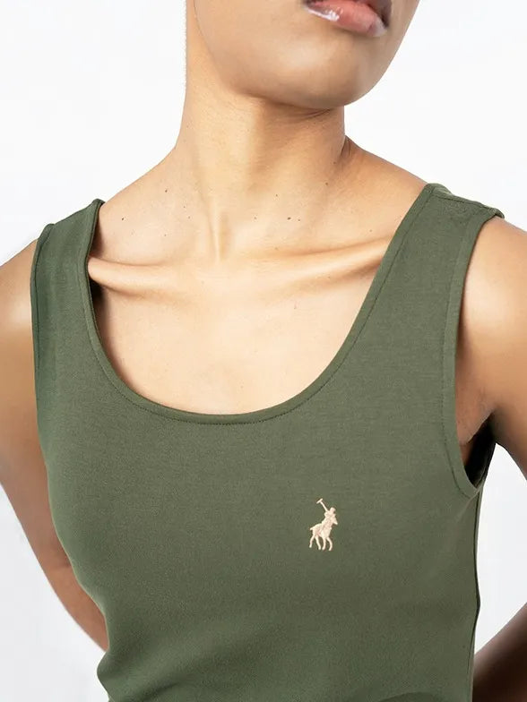 Polo Womens Emma Sl Soft Tank Olive