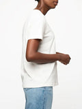 Polo Womens Lee Embroidered T-Shirt In Parchment