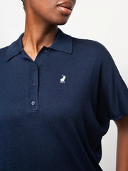 Polo Womens Brooke Knitted Golfer In Navy