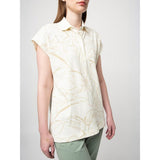 Polo Womens Mia Short Sleeve Printed Golfer In Stone