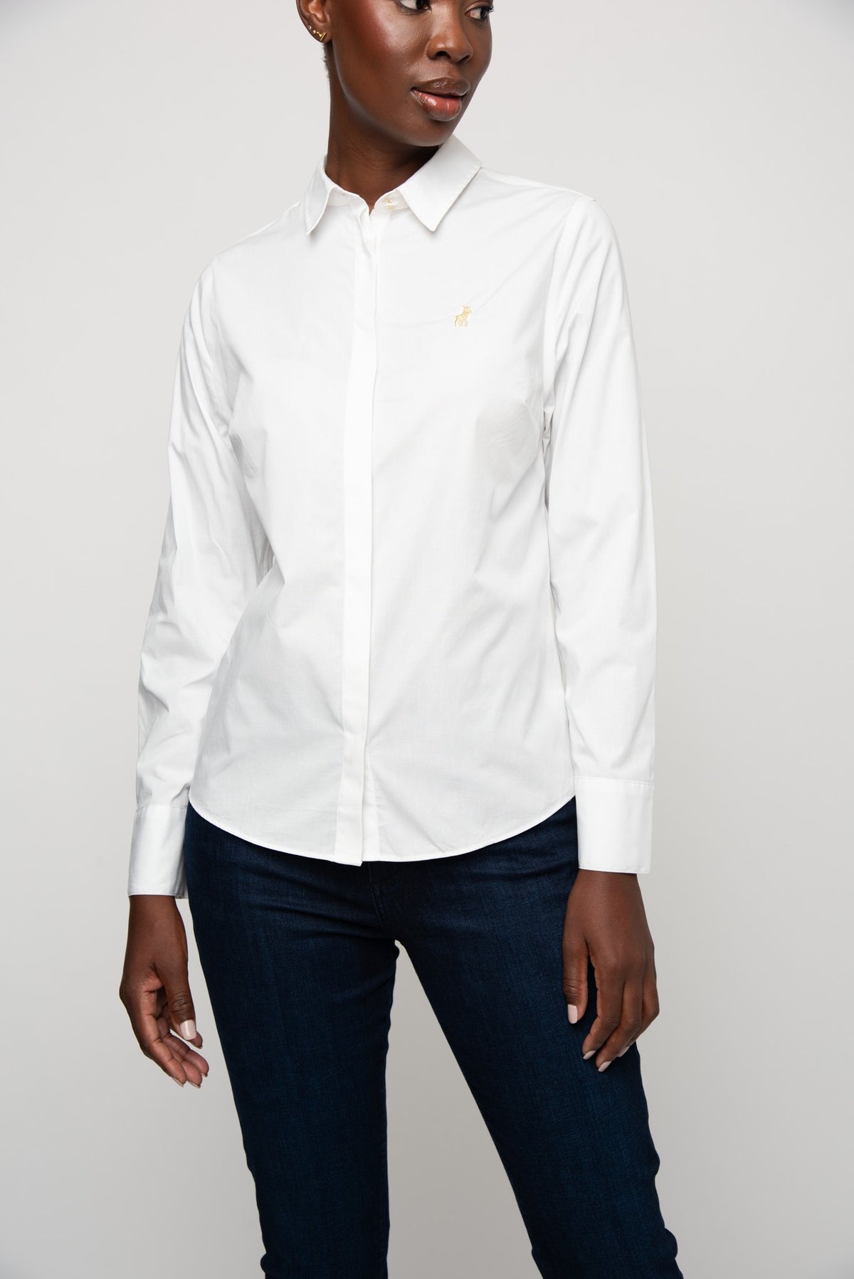 Polo 0063599 Wmn Jamie Ls Shirt White