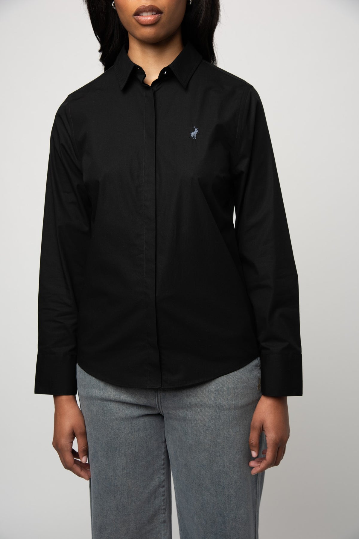 Polo 0063600 Wmn Jamie Ls Shirt Black