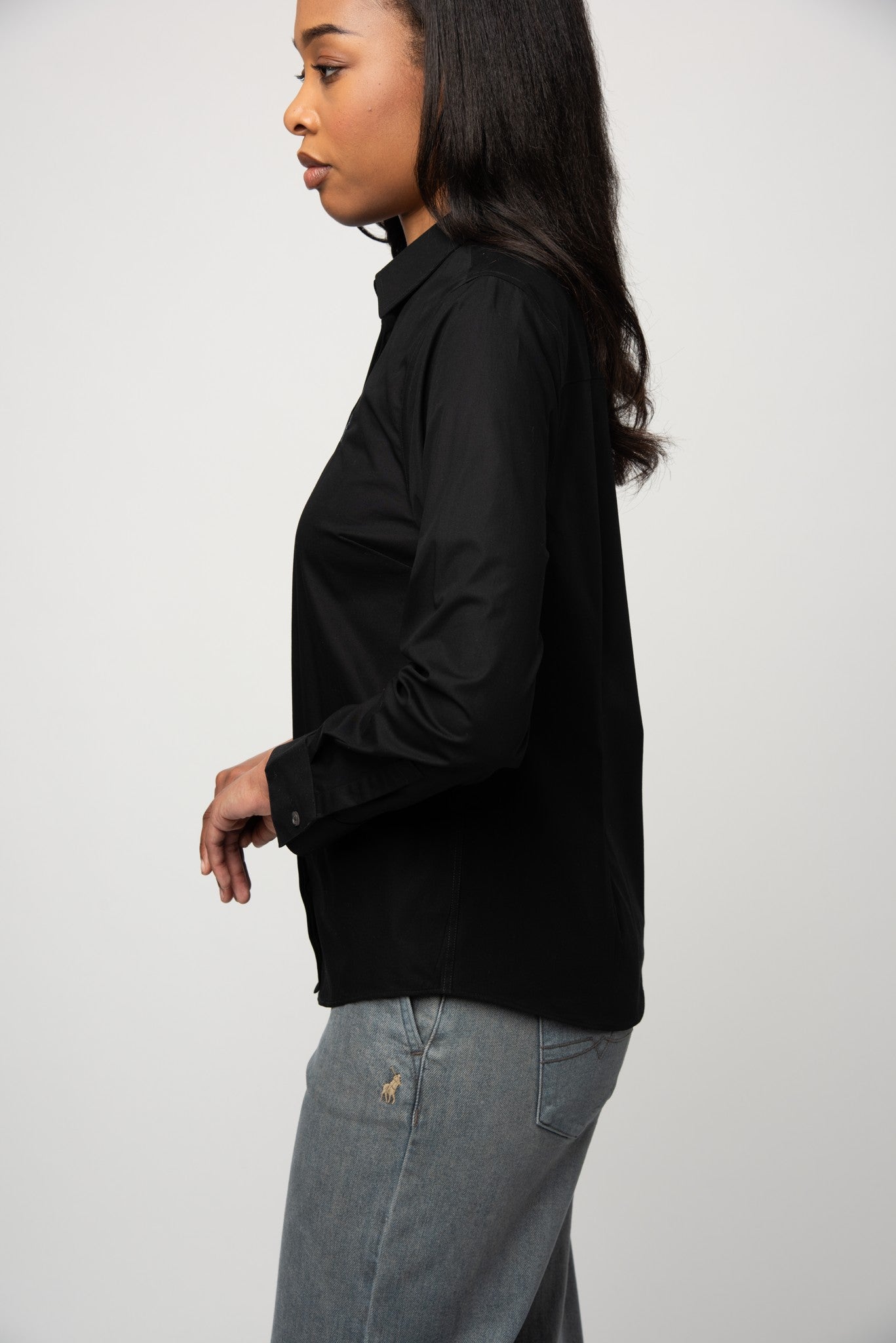 Polo 0063600 Wmn Jamie Ls Shirt Black