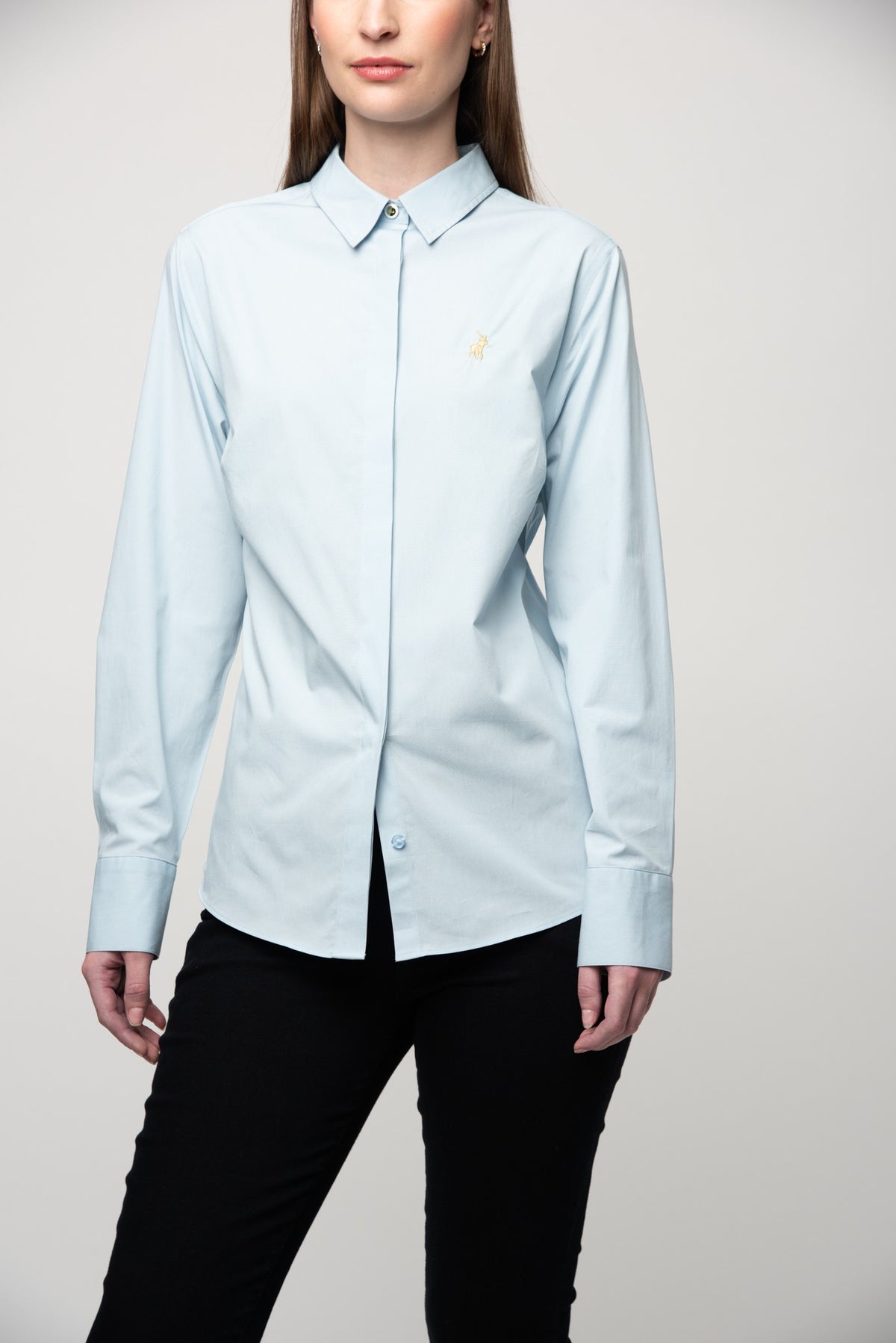 Polo 0063601 Wmn Jamie Ls Shirt Sky Blue