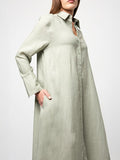 Polo Womens Julia Long Sleeved Shirt Dress In Willow