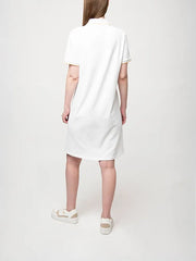 Polo Womens Leah Short Sleeve Golfer Dress White
