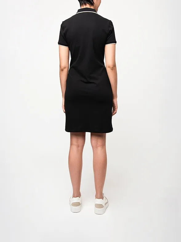 Polo  Womens Leah Short Sleeve Golfer Dress Black