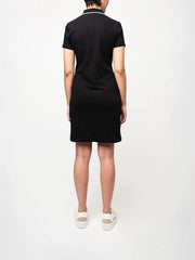 Polo  Womens Leah Short Sleeve Golfer Dress Black