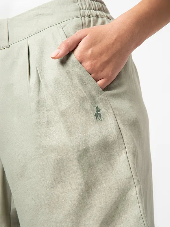 Polo 0069692 Wmn Lerato Linen Short Willow