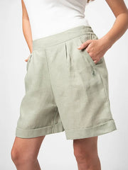 Polo 0069692 Wmn Lerato Linen Short Willow