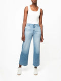 Polo Womens Zendaya Wide Keg Jeans In Light Wash