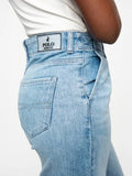 Polo Womens Zendaya Wide Keg Jeans In Light Wash