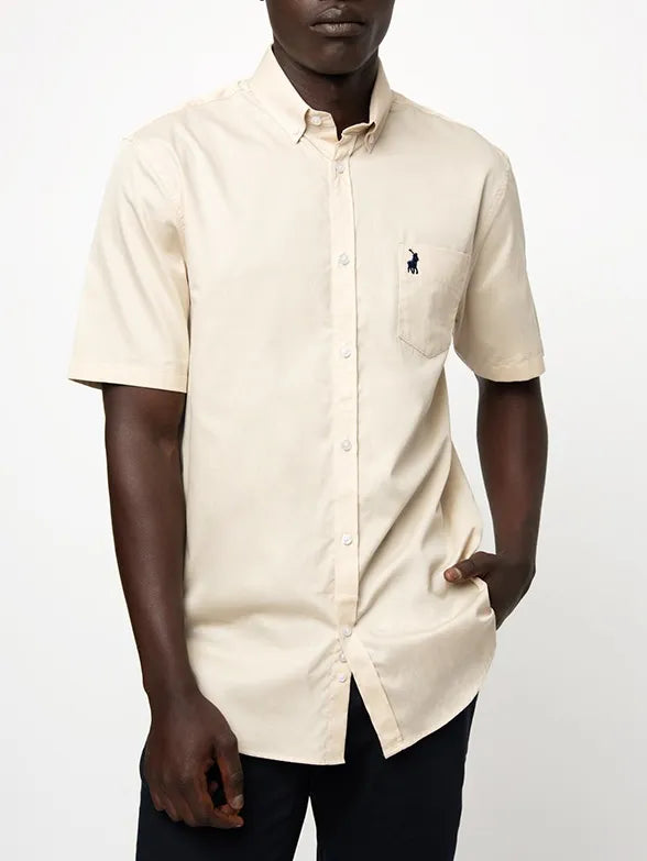 Polo Mens Textured Shirt In Birch